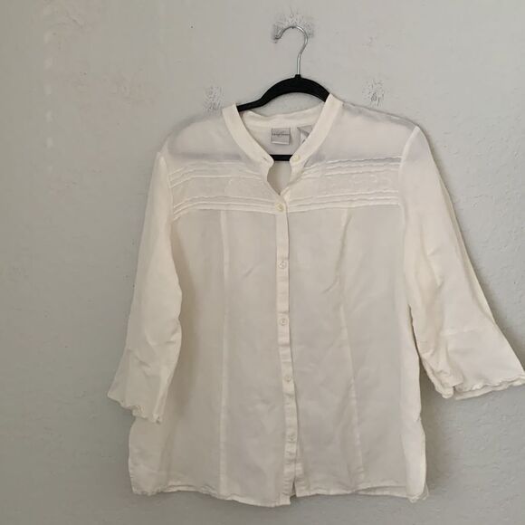 Emma James Linen Blend Blouse/ Skirt Set  Size 12 - Picture 1 of 16